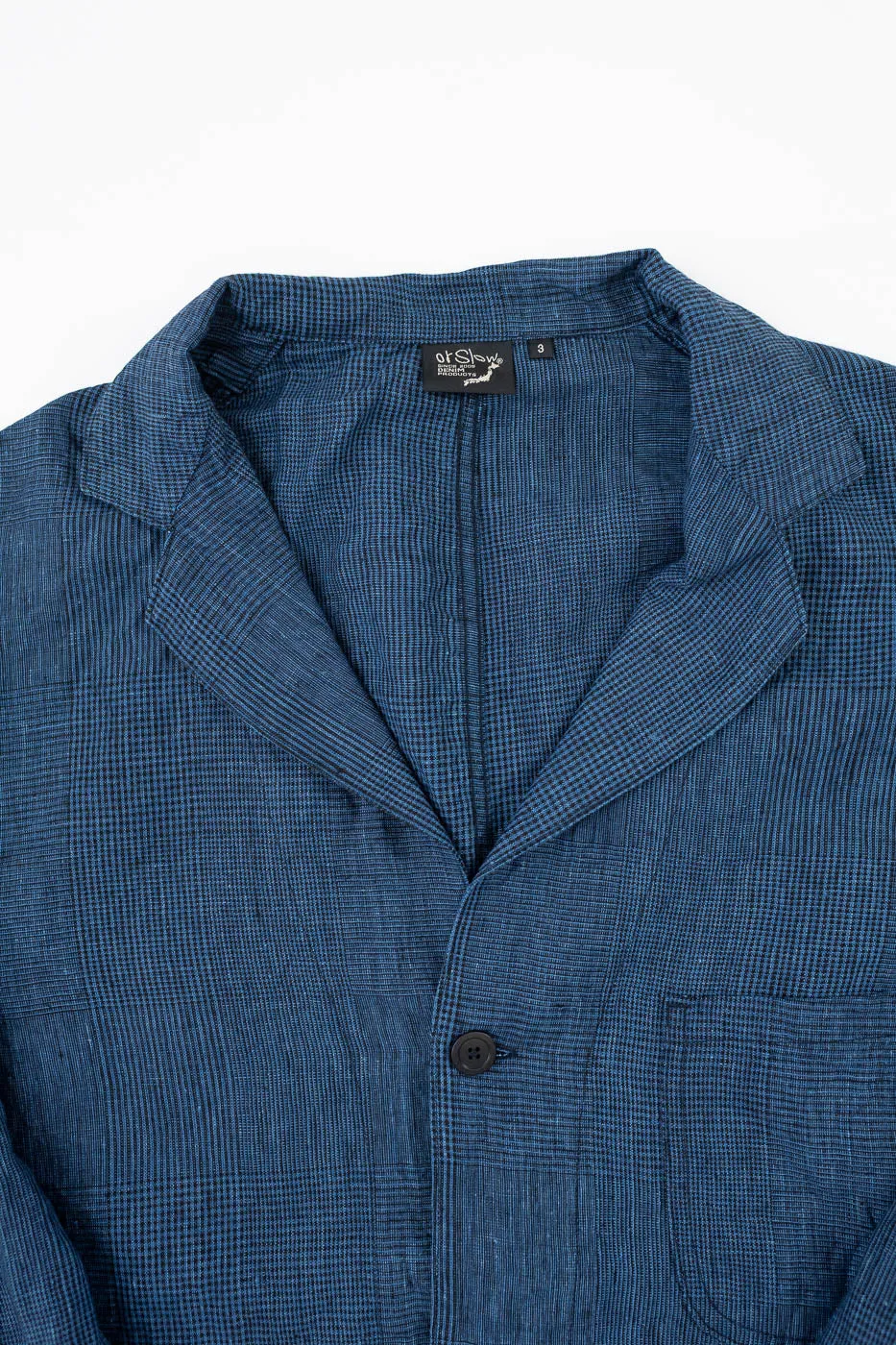 01-6153-101 - Light Simple Work Jacket - Indigo Check sold by Dant product image thumbnail 2