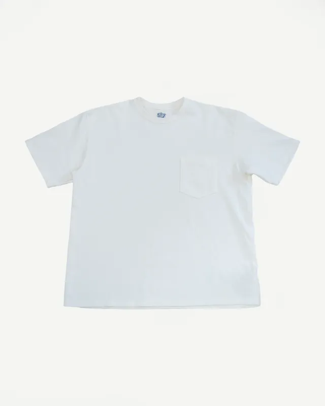 03-0017-69 - Pocket T-Shirt - White made by orSlow