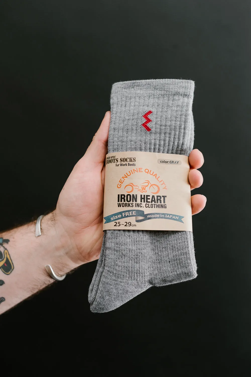 IHG-030-GRY - Iron Heart Work Boot Sock - Grey sold by Dant product image thumbnail 3