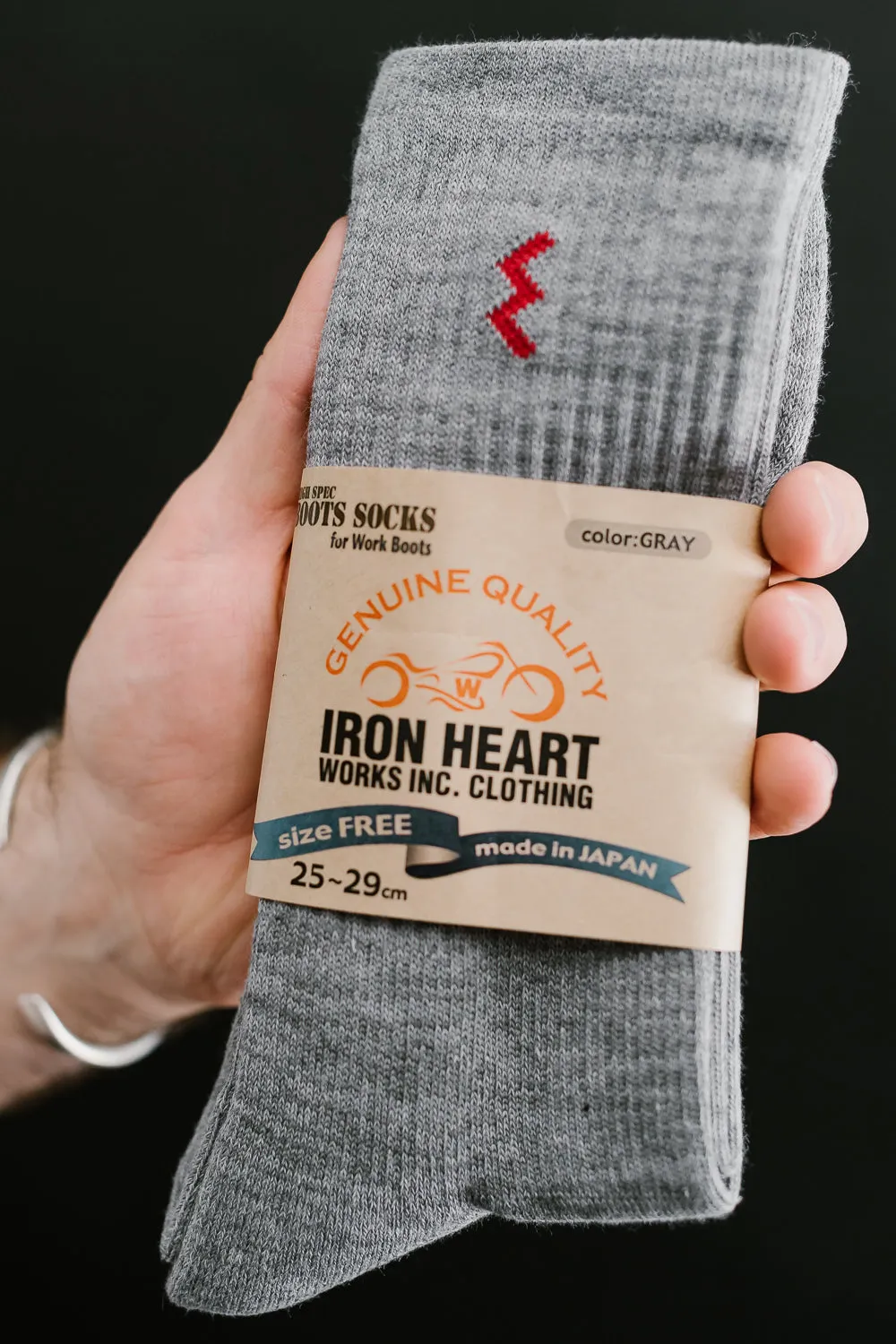 IHG-030-GRY - Iron Heart Work Boot Sock - Grey sold by Dant product image thumbnail 4