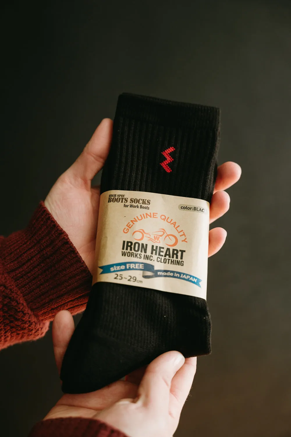 IHG-030-BLK- Iron Heart Work Boot Sock - Black sold by Dant product image thumbnail 5