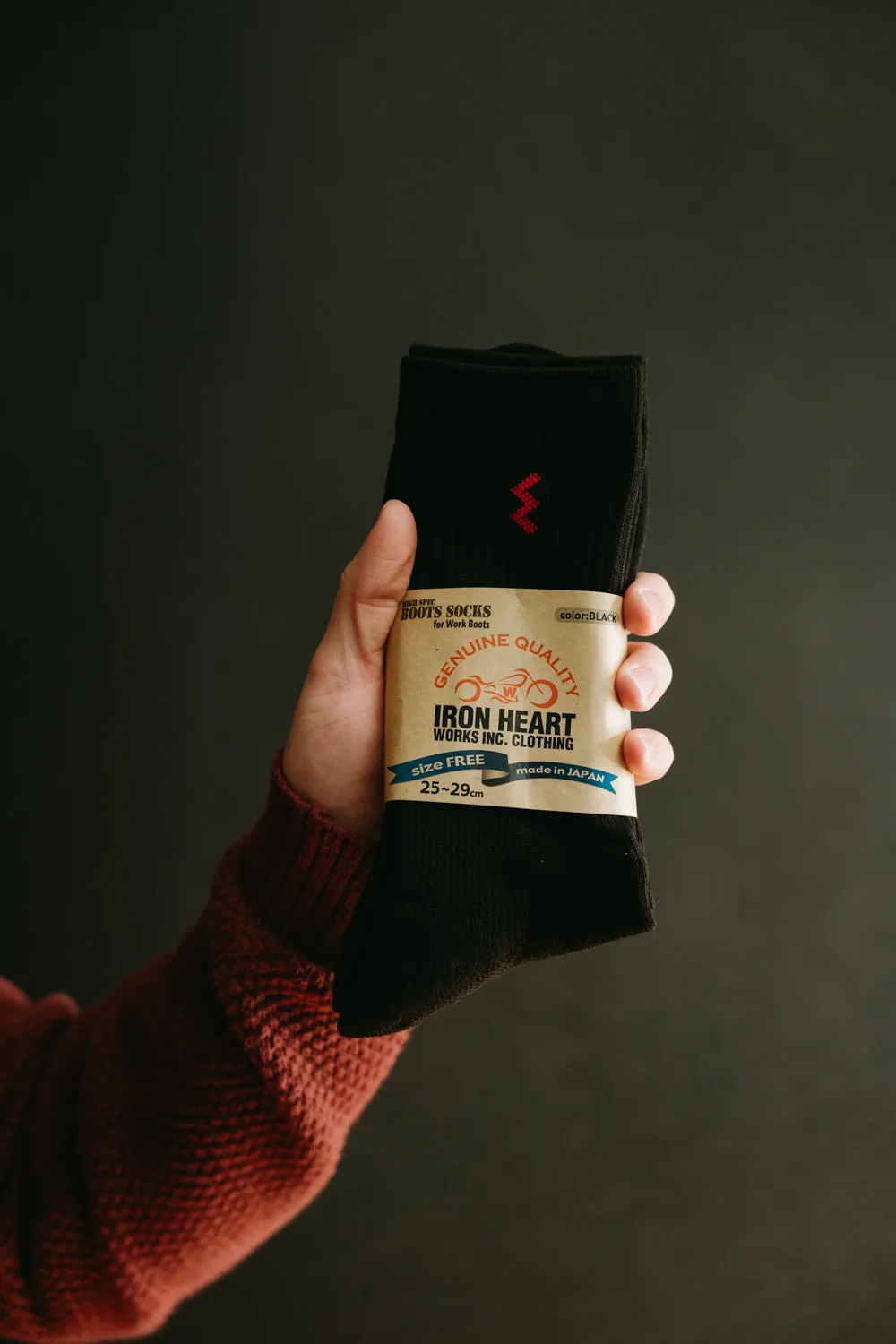 IHG-030-BLK- Iron Heart Work Boot Sock - Black sold by Dant product image thumbnail 4