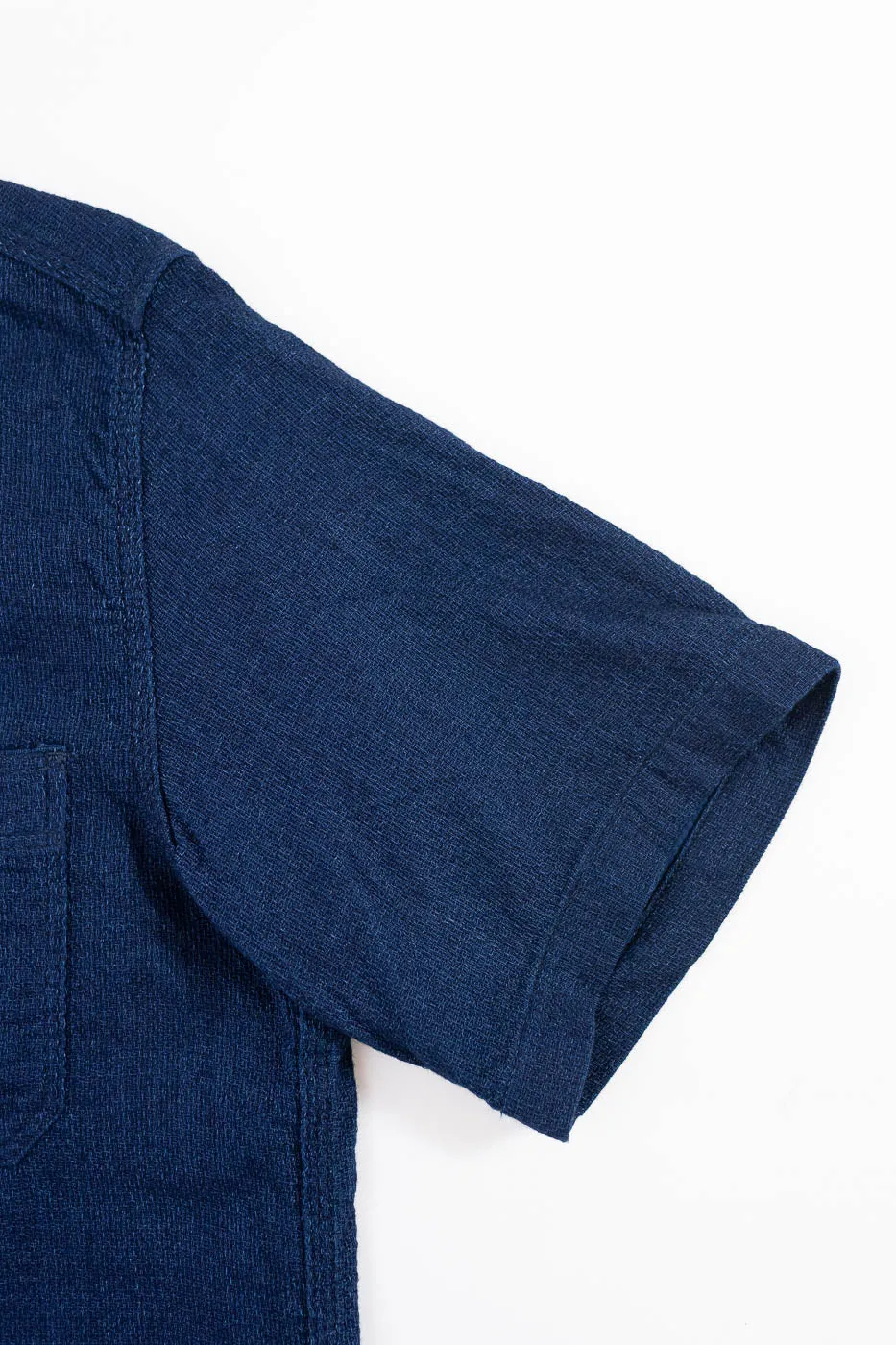 IHSH-417-IND - 5oz Double Gauze Short Sleeve Work Shirt - Indigo sold by Dant product image thumbnail 3