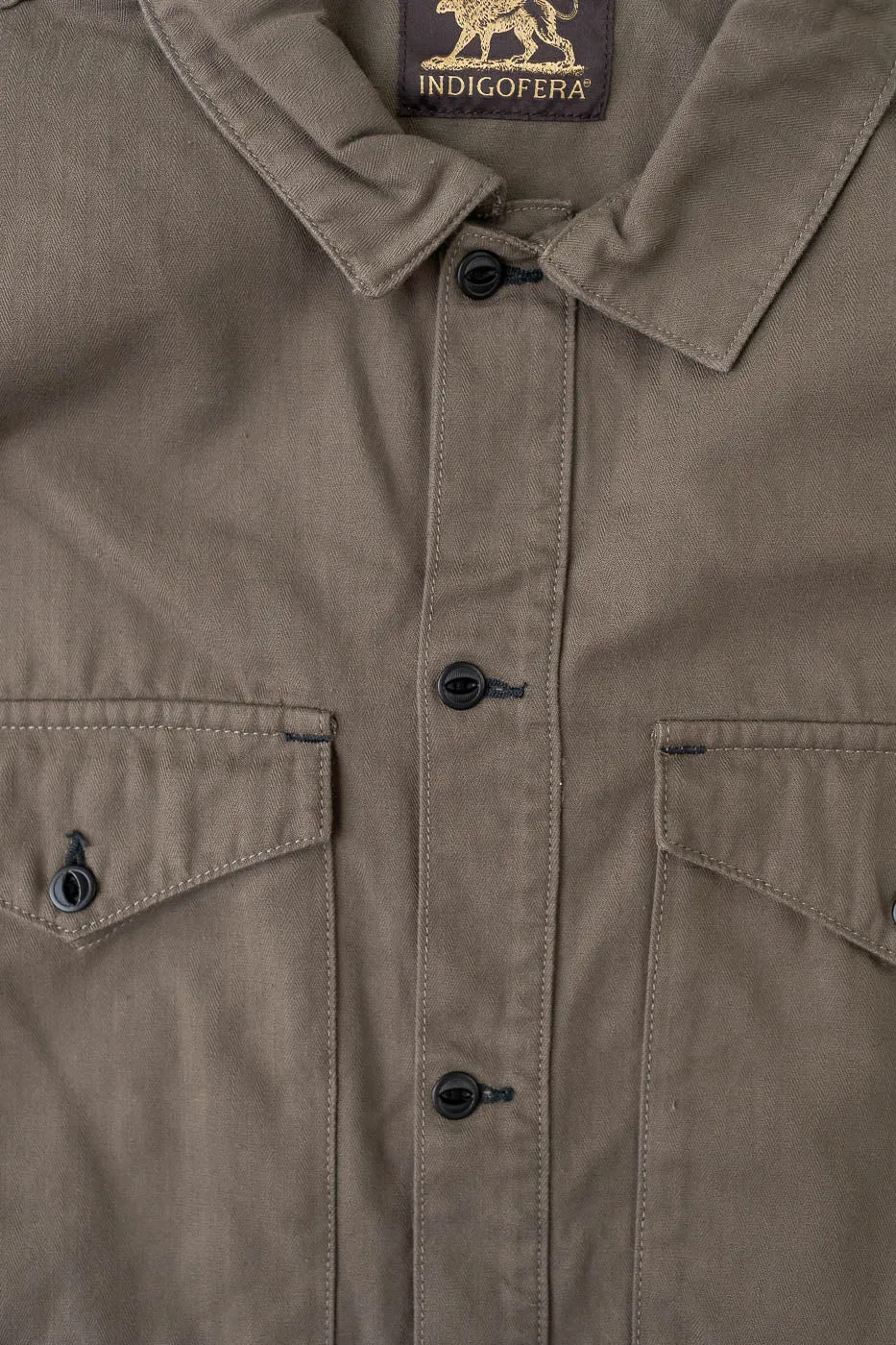 Rivera Neppy Herringbone - Khaki Green sold by Dant product image thumbnail 3