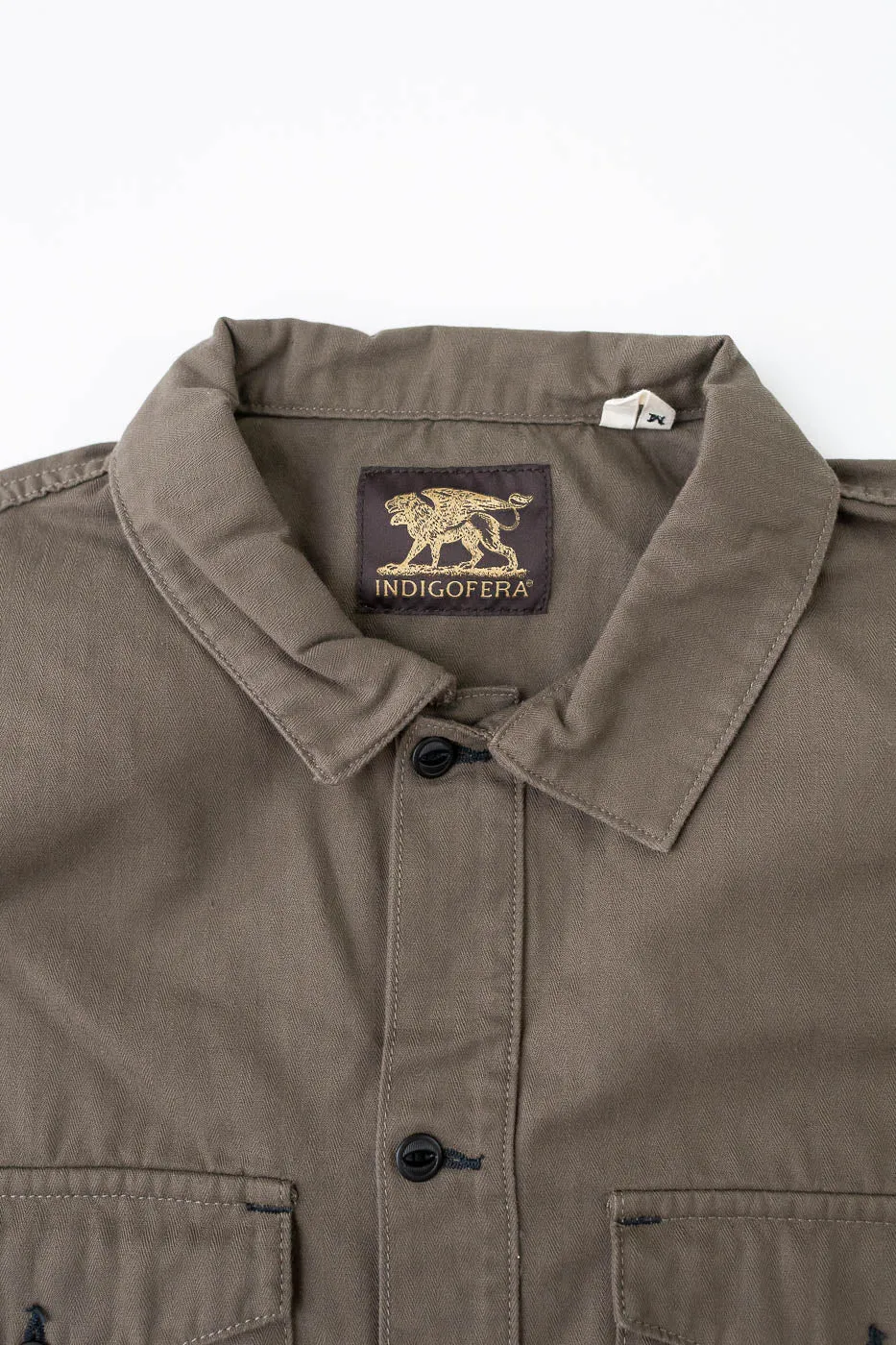 Rivera Neppy Herringbone - Khaki Green sold by Dant product image thumbnail 2