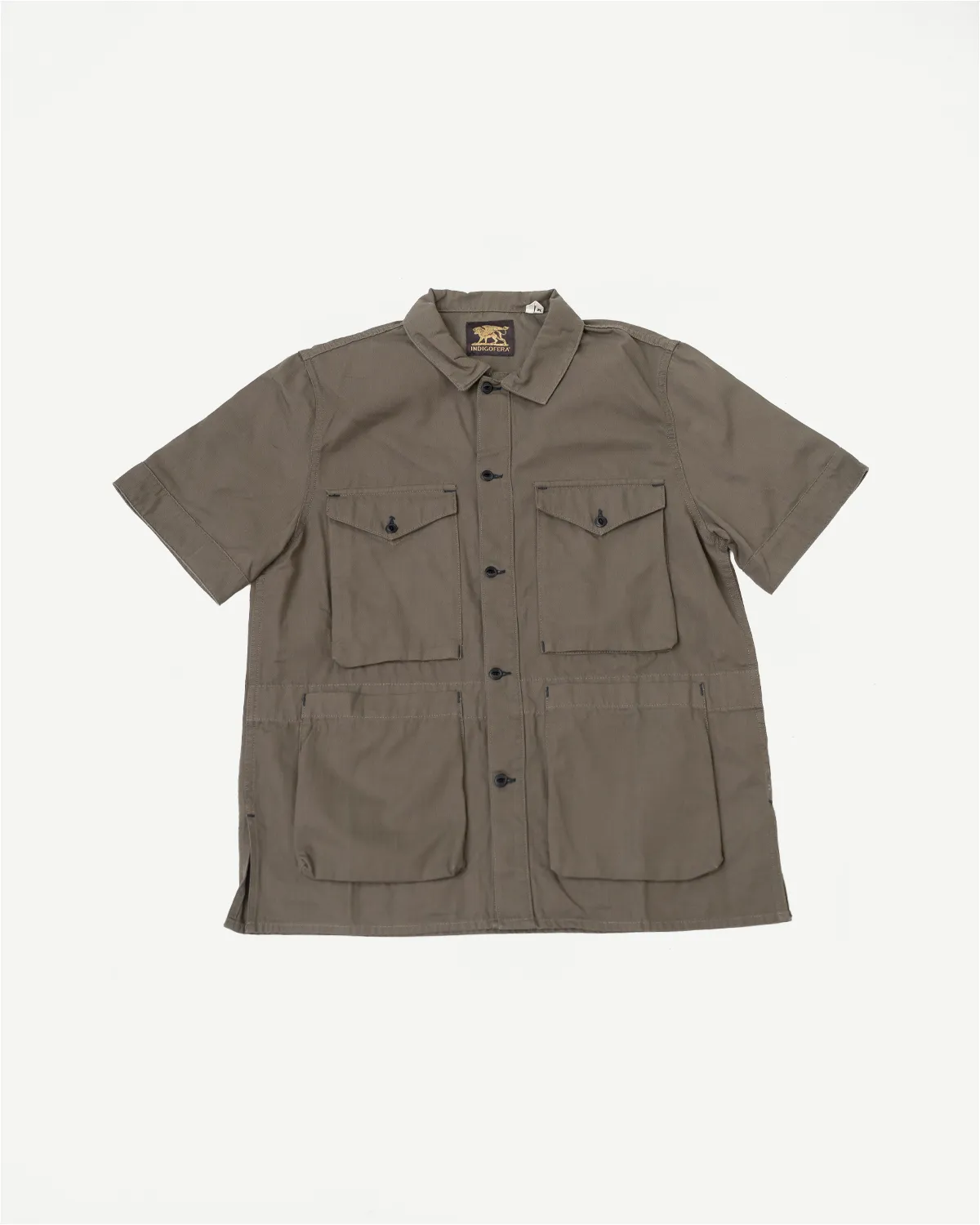Rivera Neppy Herringbone - Khaki Green sold by Dant