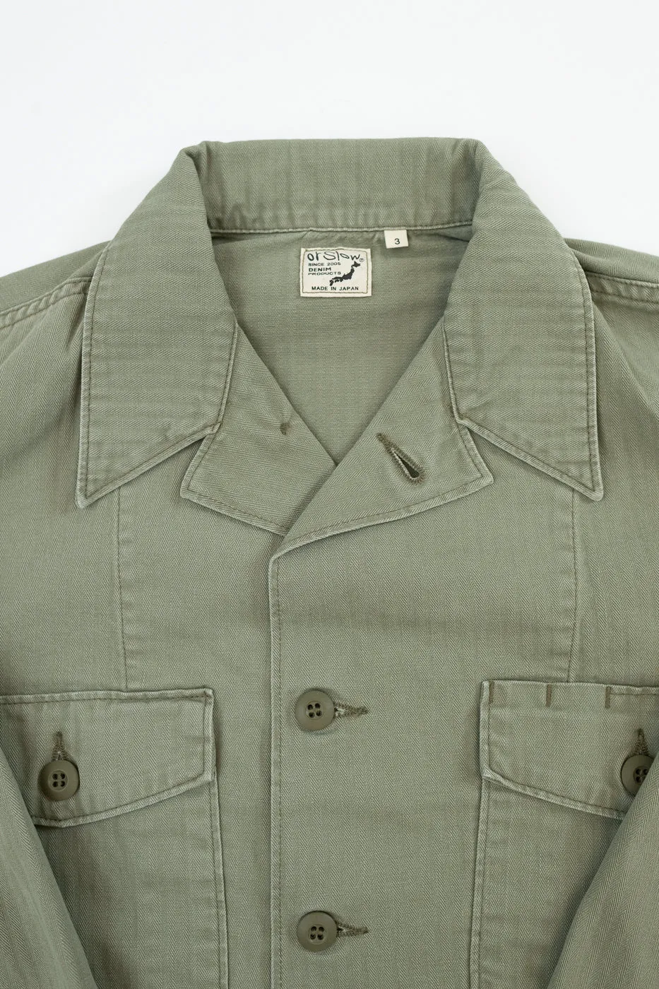 01-8346-16 - 4-Pocket Fatigue Shirt Herringbone Twill - Green sold by Dant product image thumbnail 3
