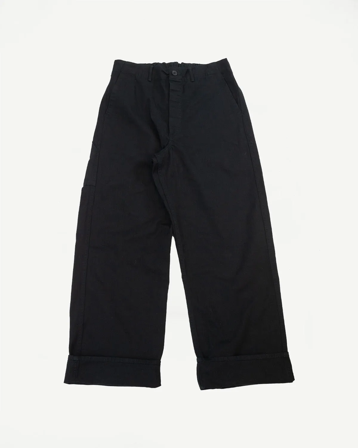 03-5011-61 - Wide French Work Pant - Black sold by Dant