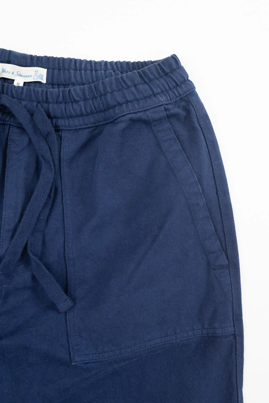 PANTS05.66 - Organic Cotton Broken Twill Drawstring Pants - Ink Blue sold by Dant product image thumbnail 4