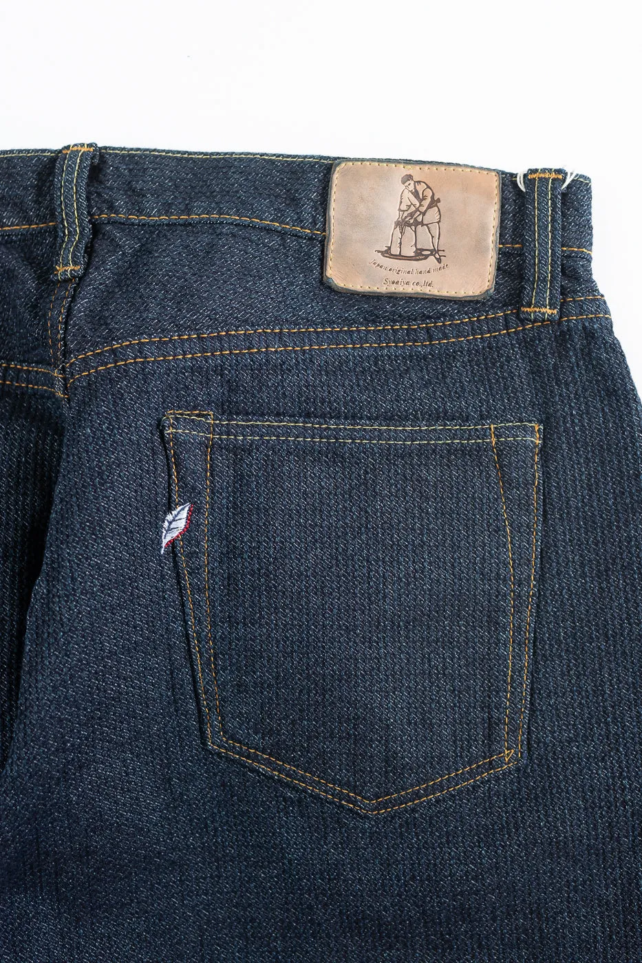 1170-1-ID - Sashiko Denim Loose Fit - Indigo x Natural sold by Dant product image thumbnail 2