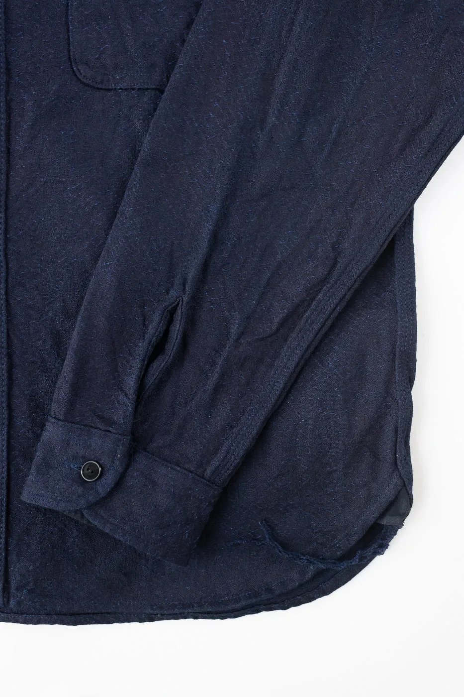 SSN25-01W - Snake Jacquard Work Shirt - Indigo sold by Dant product image thumbnail 5