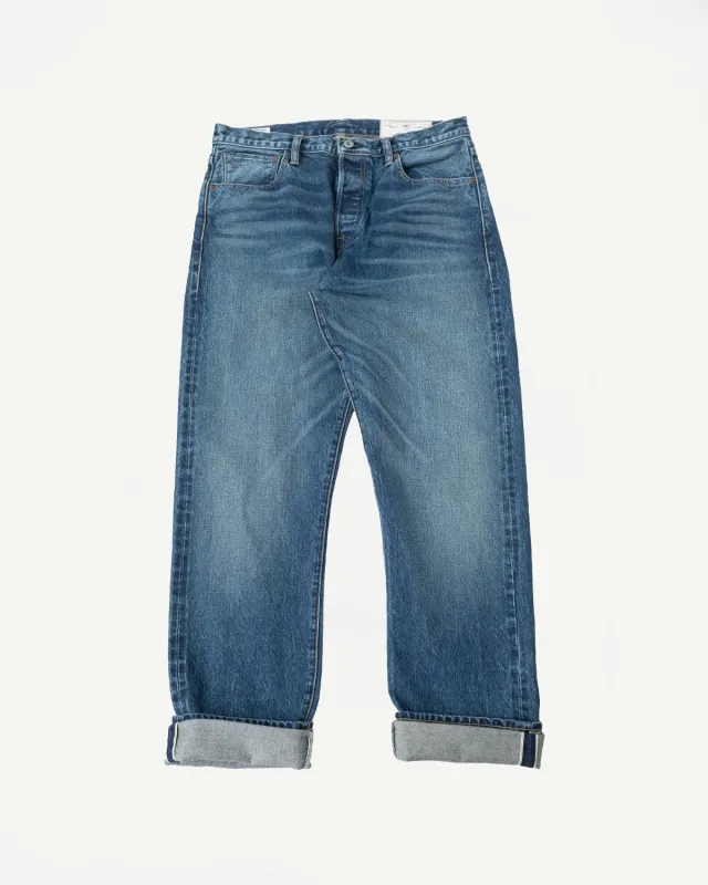 15oz - Vintage Washed Selvedge Strider Pant - Medium Indigo made by Rogue Territory