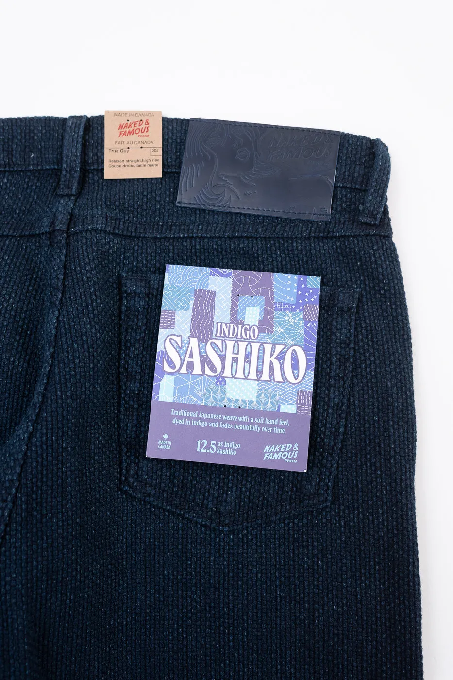 12.5oz - Indigo Sashiko Jeans - True Guy sold by Dant product image thumbnail 2
