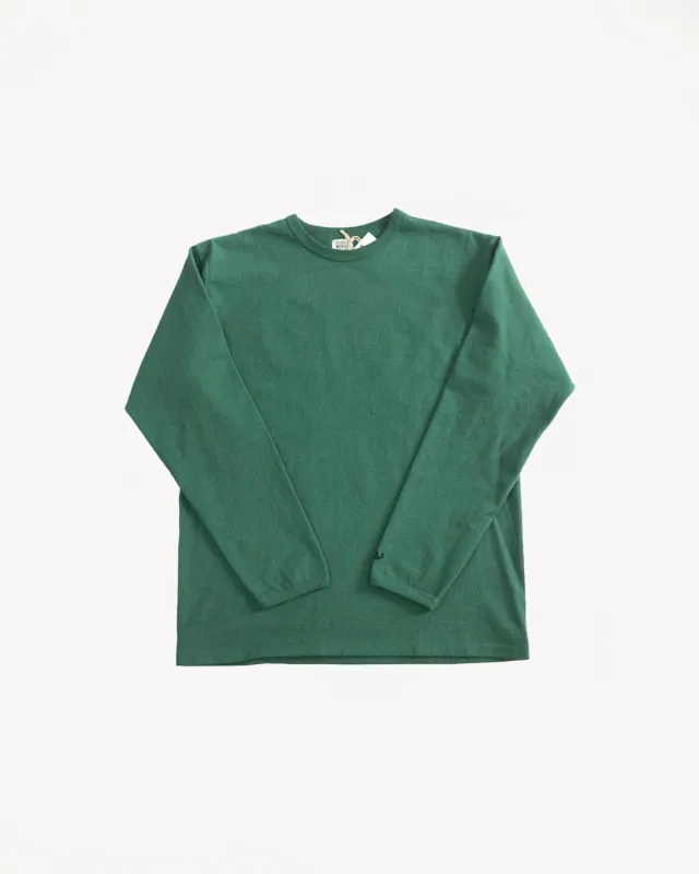 "Stand Wheel" Heavyweight Long Sleeve Tee - Green made by Dant