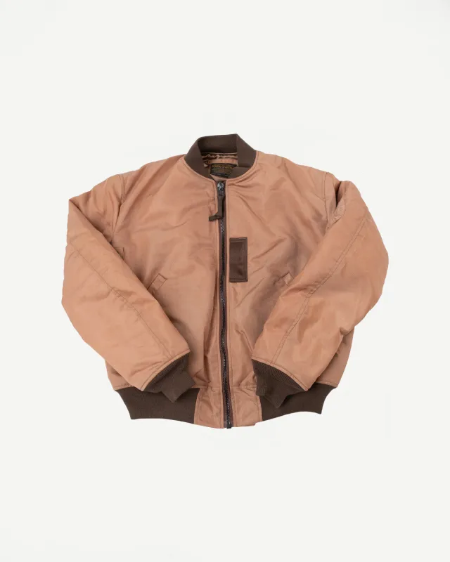 4599 - "Kakishibu" MA-1 Flight Jacket - Brown made by Studio D'Artisan