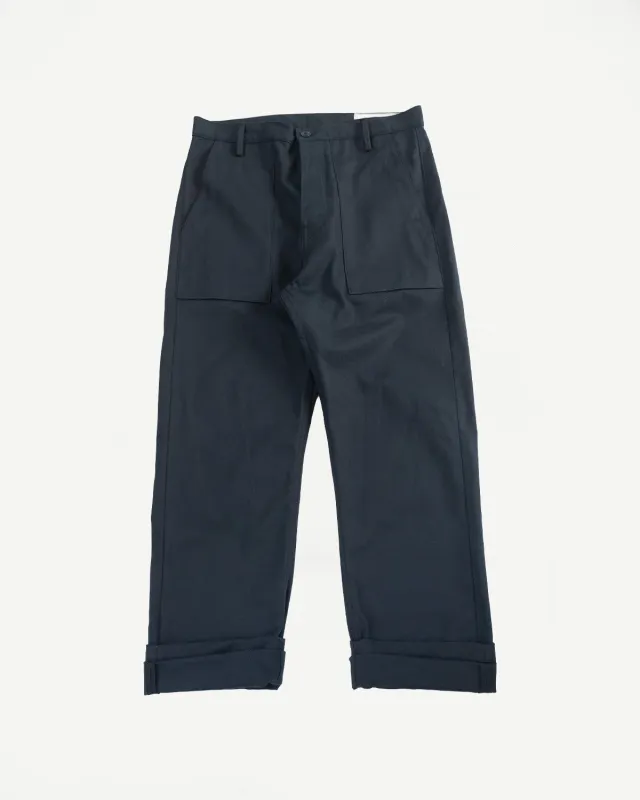 10oz - Herringbone Fatigue Pants - Black sold by Dant