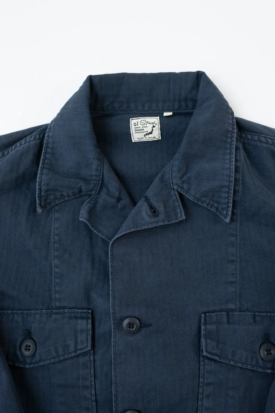 01-8346-02 - 4-Pocket Fatigue Shirt Herringbone Twill - Navy sold by Dant product image thumbnail 2