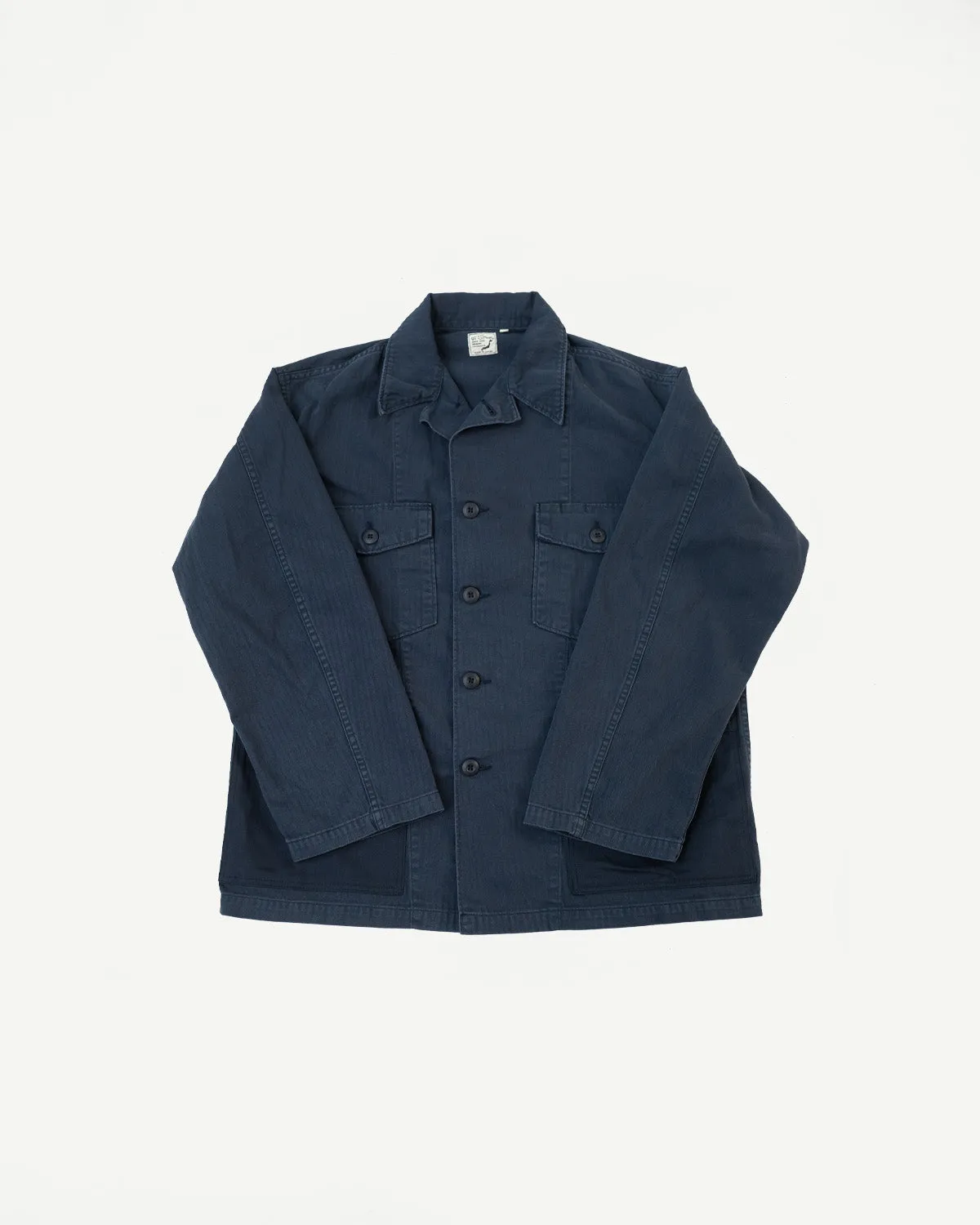01-8346-02 - 4-Pocket Fatigue Shirt Herringbone Twill - Navy sold by Dant