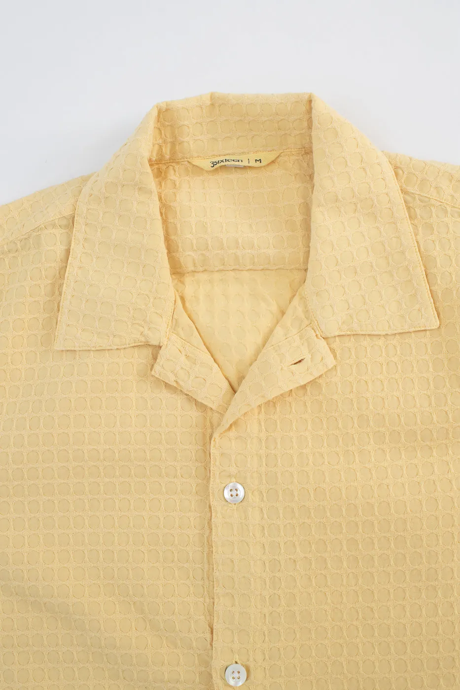 Short Sleeve Resort Shirt Geo Weave - Sunflower sold by Dant product image thumbnail 2