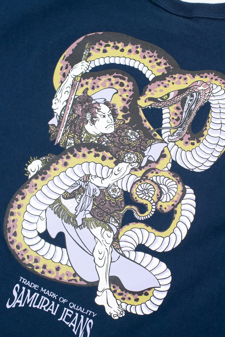SJST25-102L - "Snake Slayer" Heavyweight T-Shirt - Navy sold by Dant product image thumbnail 2