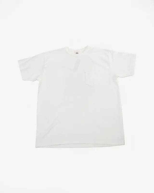 SJST25-102L - "Snake Slayer" Heavyweight T-Shirt  - White made by Samurai Jeans