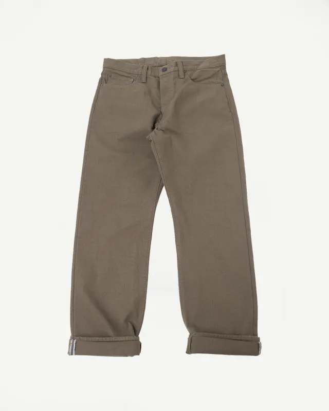 1176-OLV - 13.5oz Heavy Duck Cloth Olive - Regular Straight made by Pure Blue Japan