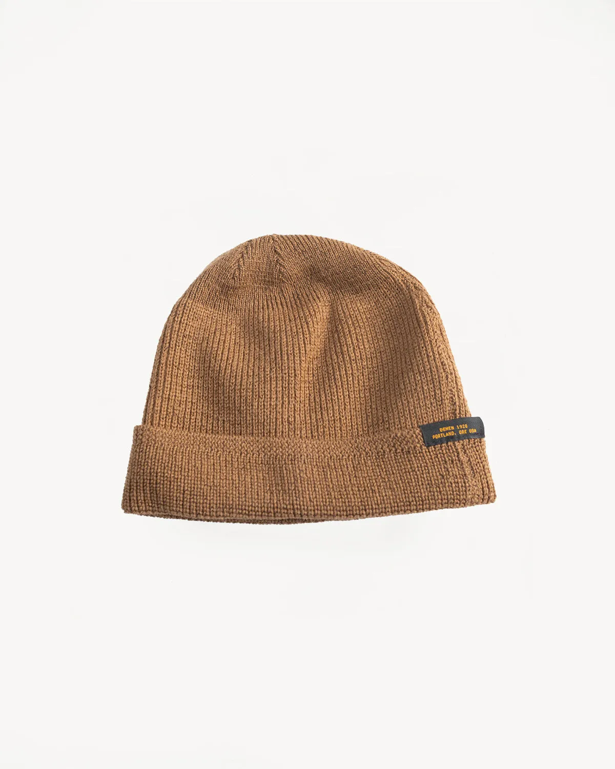 Wool Knit Watch Cap - Dark Tan sold by Dant