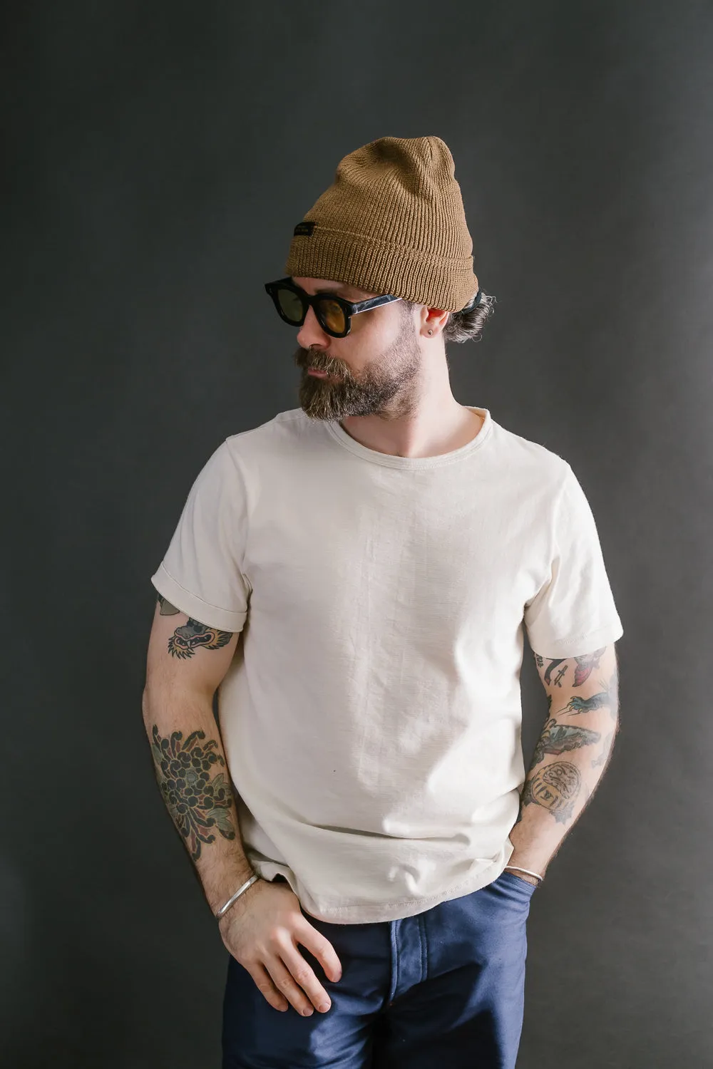 Wool Knit Watch Cap - Dark Tan sold by Dant product image thumbnail 5