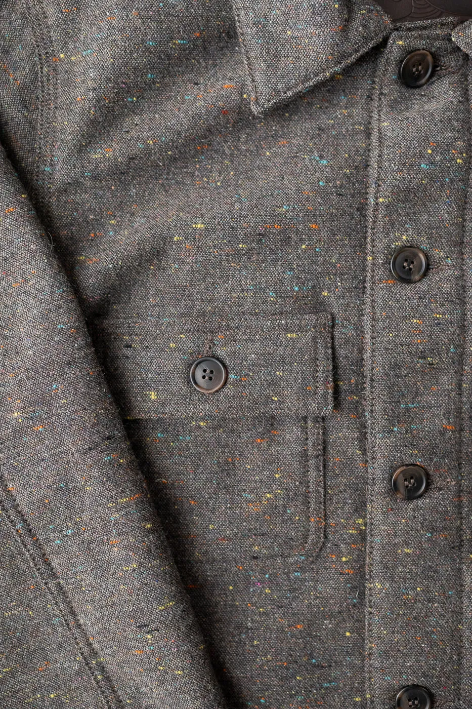 Wool Blend Multi-Nep Chore Coat - Brown sold by Dant product image thumbnail 3