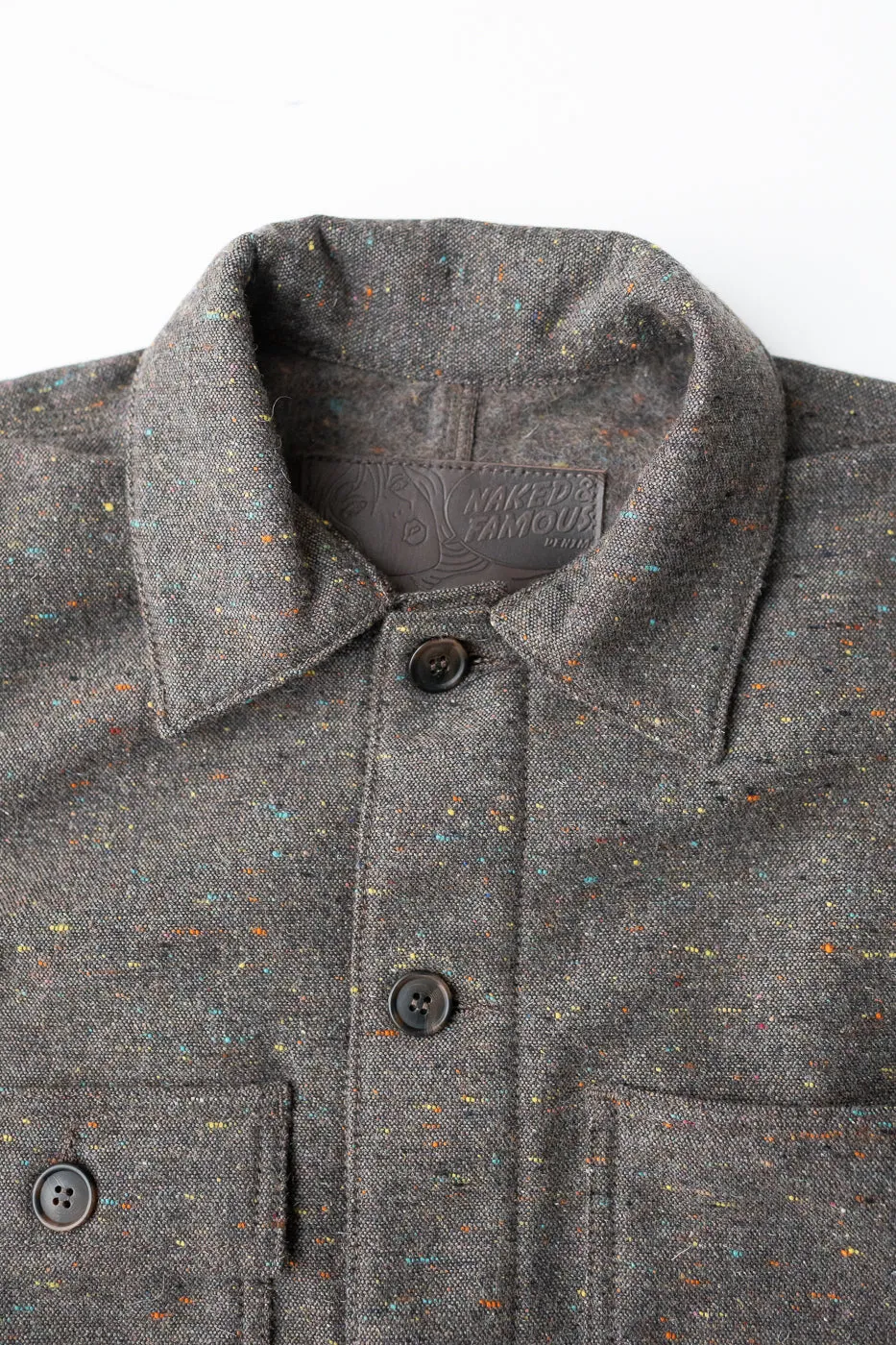 Wool Blend Multi-Nep Chore Coat - Brown sold by Dant product image thumbnail 2