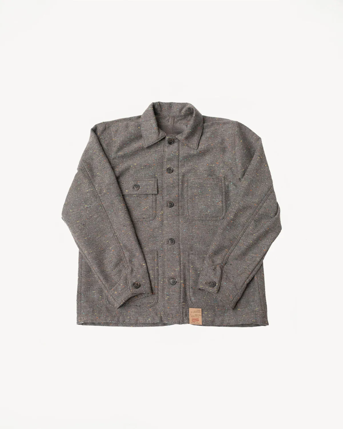 Wool Blend Multi-Nep Chore Coat - Brown sold by Dant