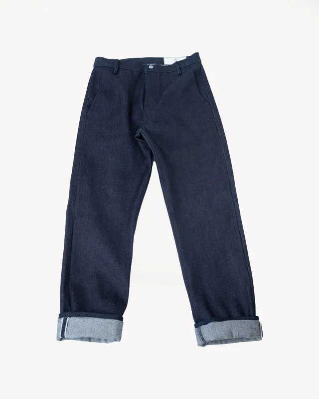 22oz - Heavyweight Selvedge Work Trouser - Indigo made by Rogue Territory
