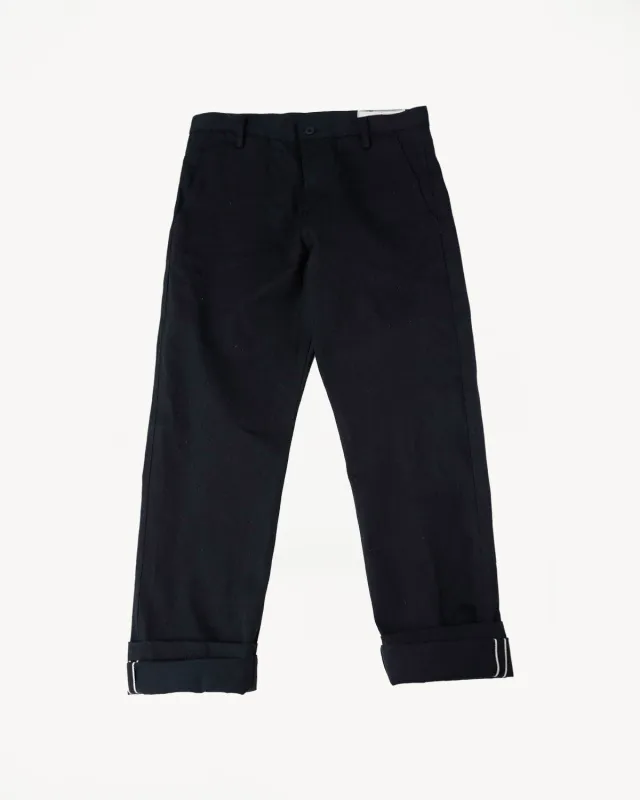11oz Selvedge Officer Trouser High - Stealth made by Rogue Territory