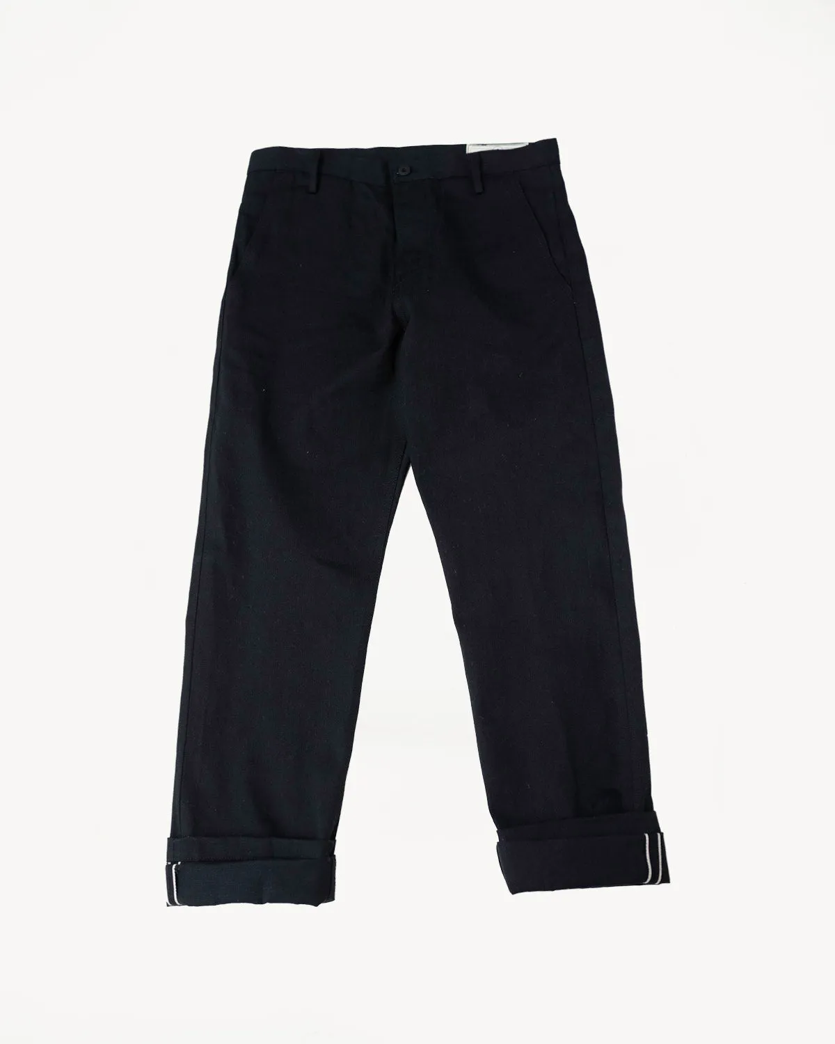 11oz Selvedge Officer Trouser High - Stealth sold by Dant