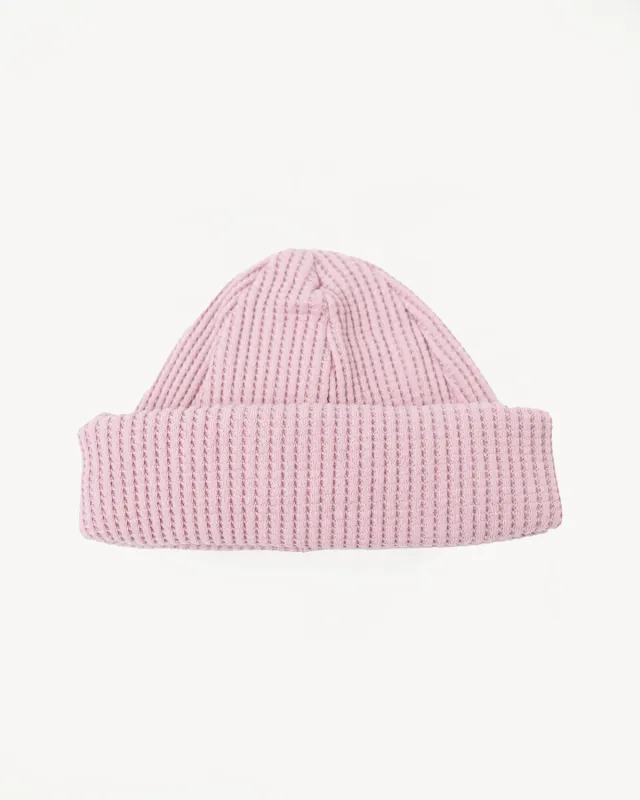 Waffle Knit Cap - 326 Smoky Pink made by Jackman
