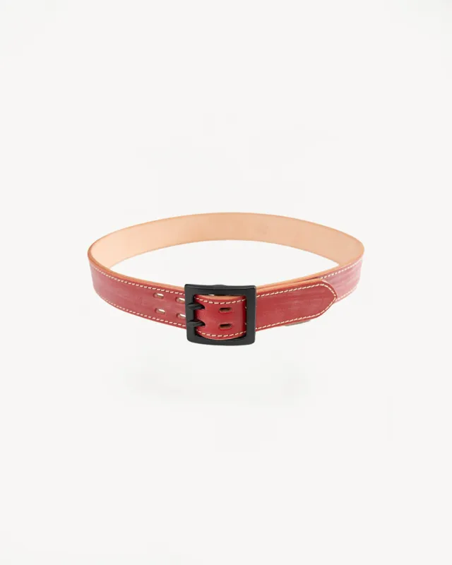 A107HSII - Extra Thick Bridle Leather Belt - Red sold by Dant