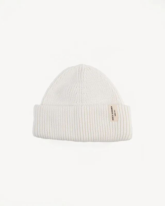 KBN01.01 - Organic Cotton Beanie - White made by Merz B. Schwanen