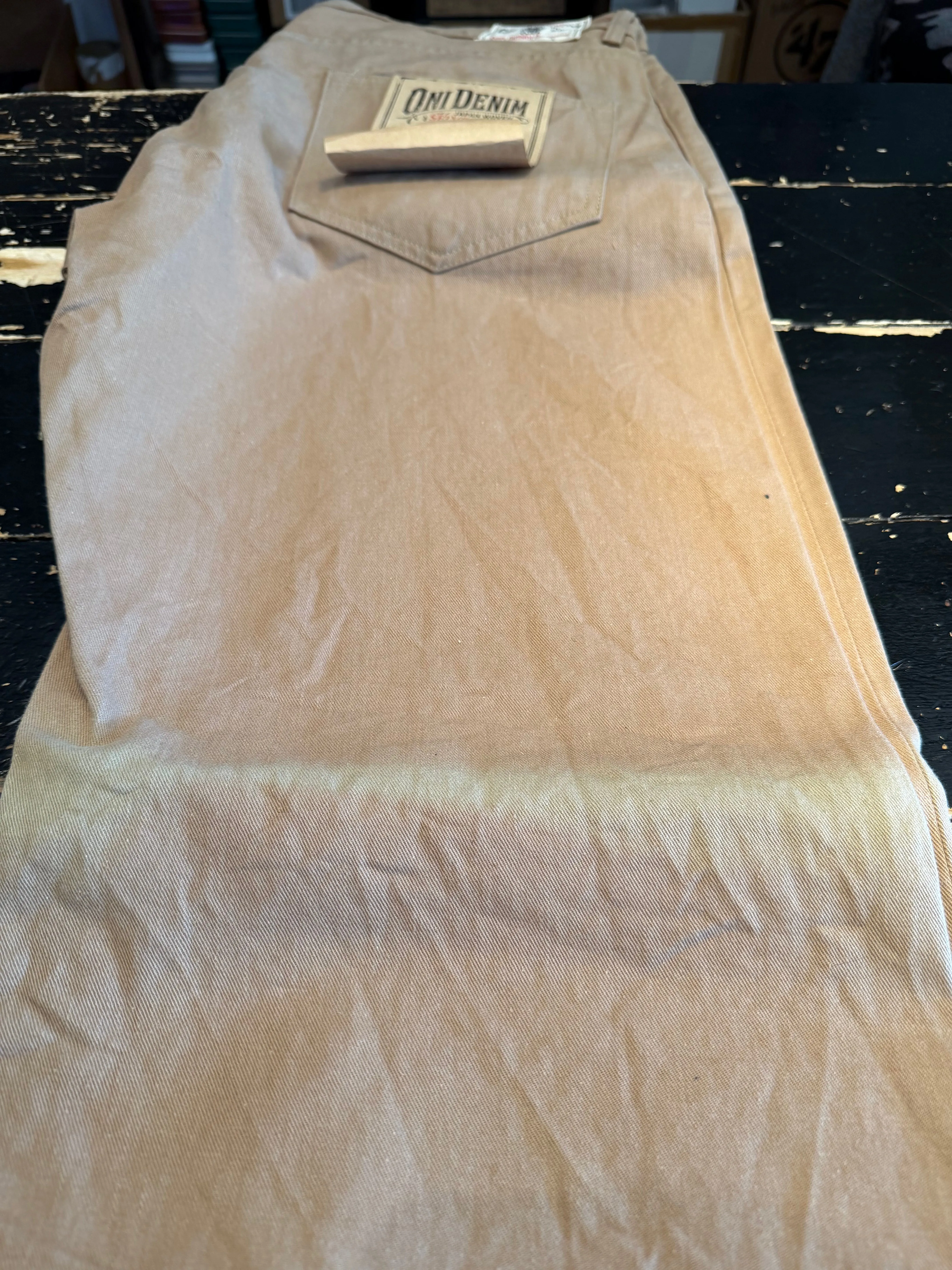 022-SCKB - 10oz "Khaki Beige" Selvedge Chino - Relax Straight sold by Dant product image thumbnail 2