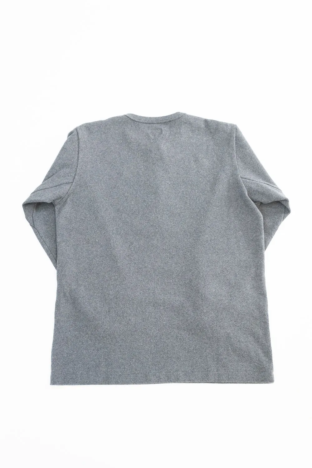 5502H - Cotton Rib Henley Neck L/S Shirt - Charcoal Black sold by Dant product image thumbnail 4
