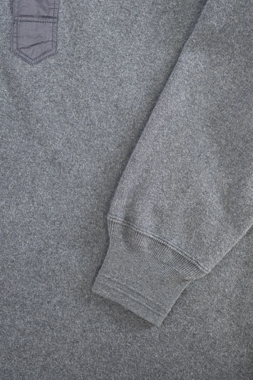 5502H - Cotton Rib Henley Neck L/S Shirt - Charcoal Black sold by Dant product image thumbnail 3
