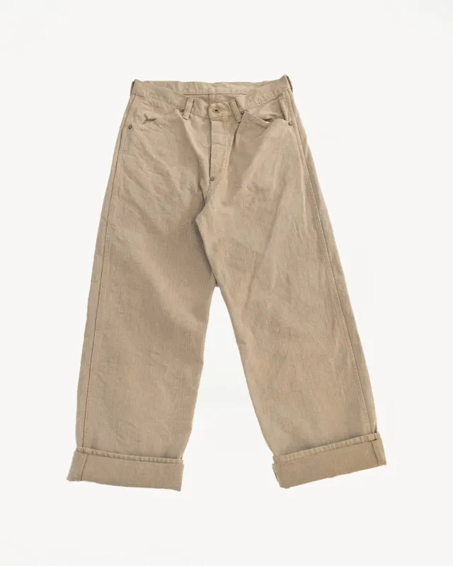 1129-5 - 14oz Sulfur Dye Heavy Oxford Work Pants - Olive Drab sold by Dant