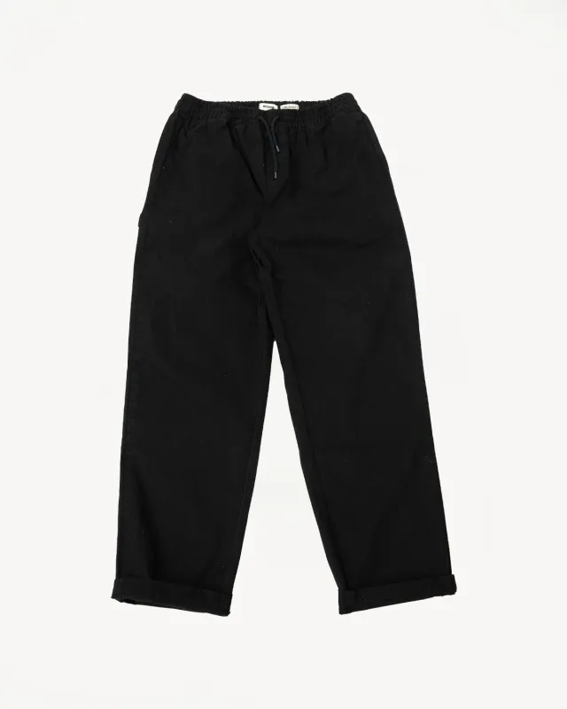 Gonz Pants Herringbone Cotton - Black made by Dant