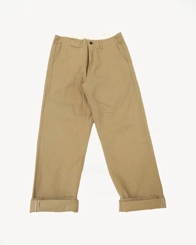 777-BRD - "British Drill" Selvedge Trousers - Wide Fit sold by Dant