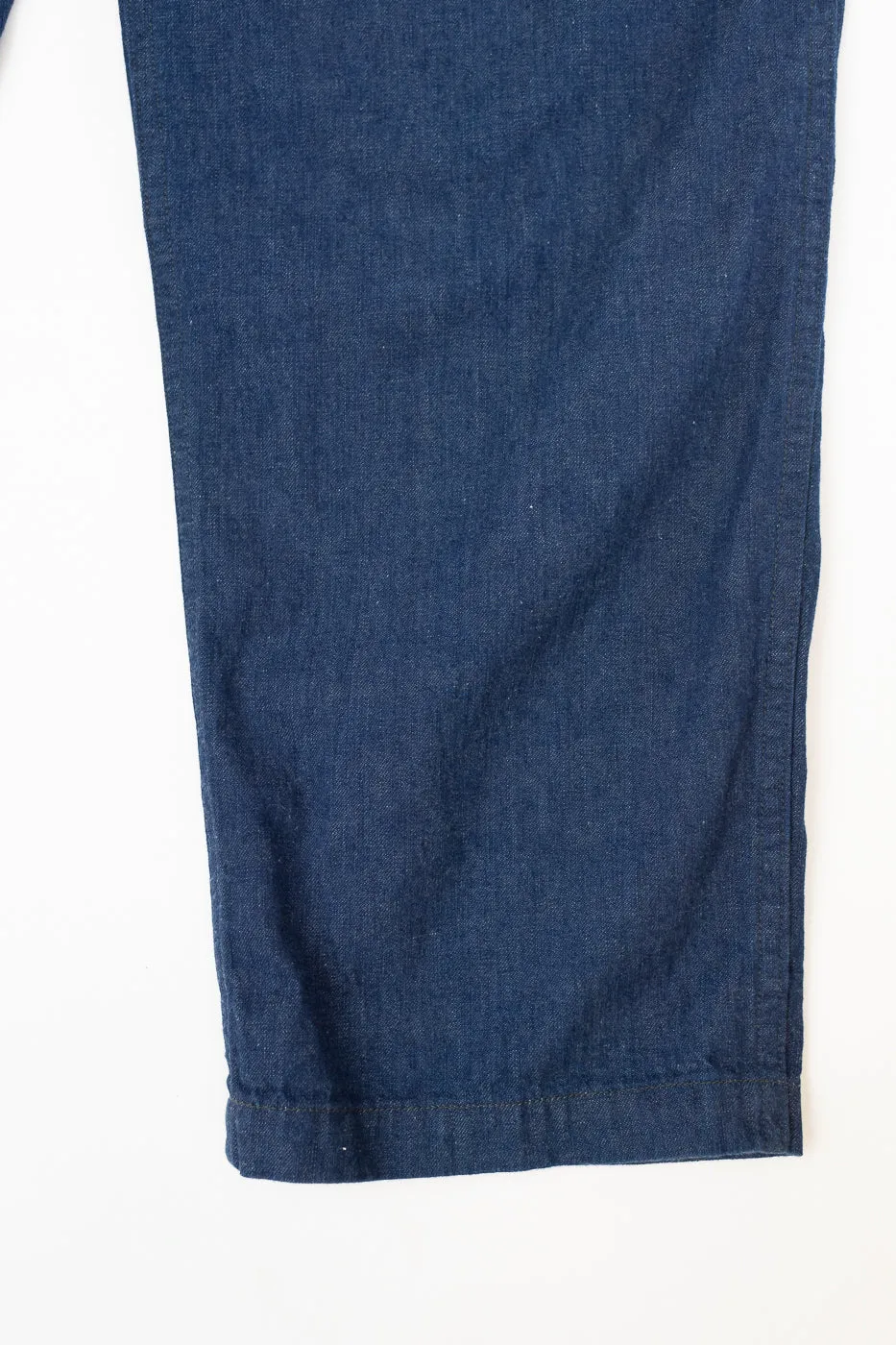 03-5021-A81 - Two Tuck Denim Wide Trousers - One Wash (Light Blue) sold by Dant product image thumbnail 5