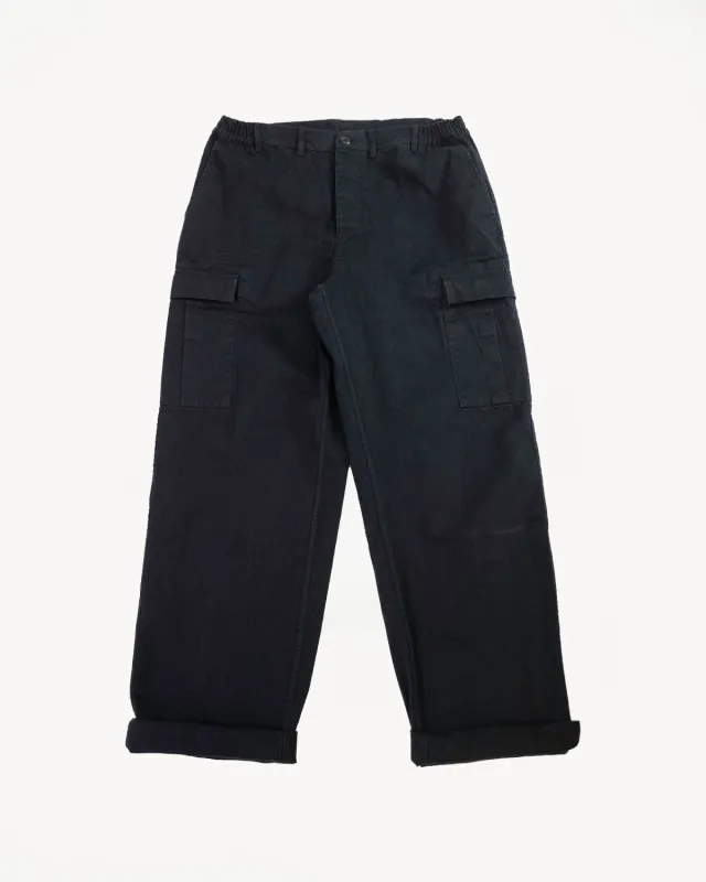 Cargo Pant Twill - Washed Black sold by Dant