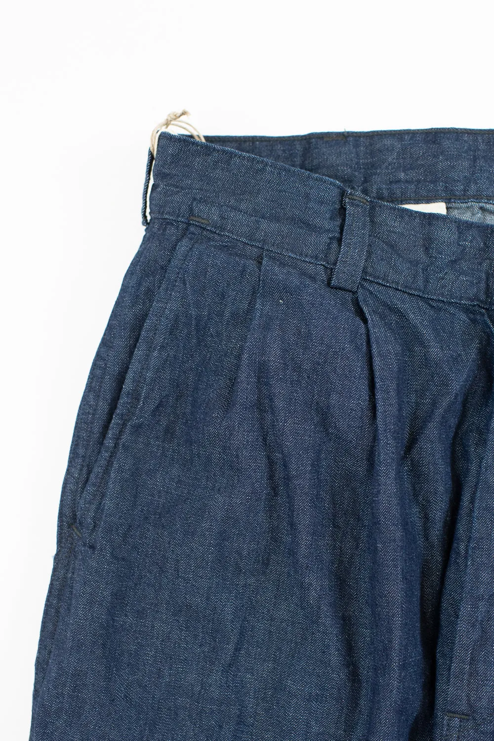 03-5021-81 - Two Tuck Denim Wide Trousers - One Wash sold by Dant product image thumbnail 3