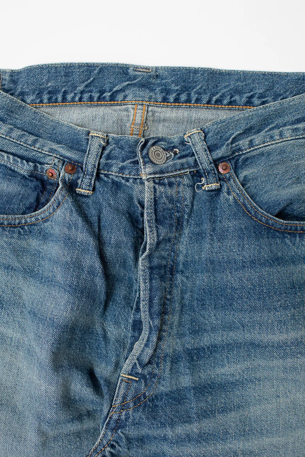 Lot 2nd-Hand - 12oz 1101 Used Wash Selvedge - Light Indigo sold by Dant product image thumbnail 4