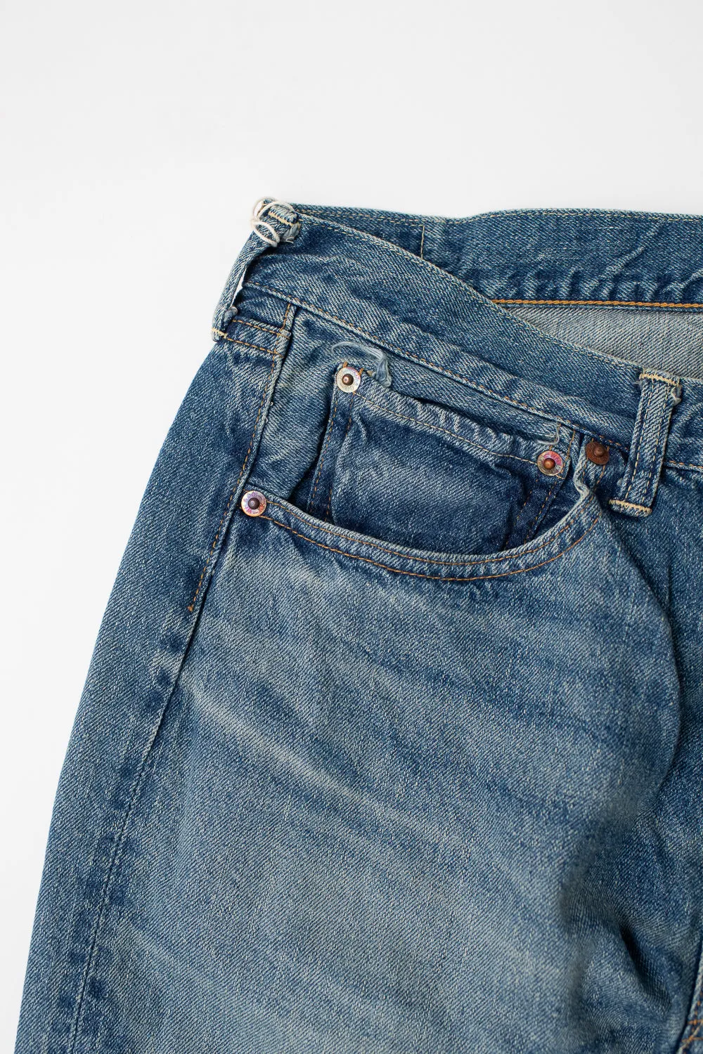Lot 2nd-Hand - 12oz 1101 Used Wash Selvedge - Light Indigo sold by Dant product image thumbnail 3