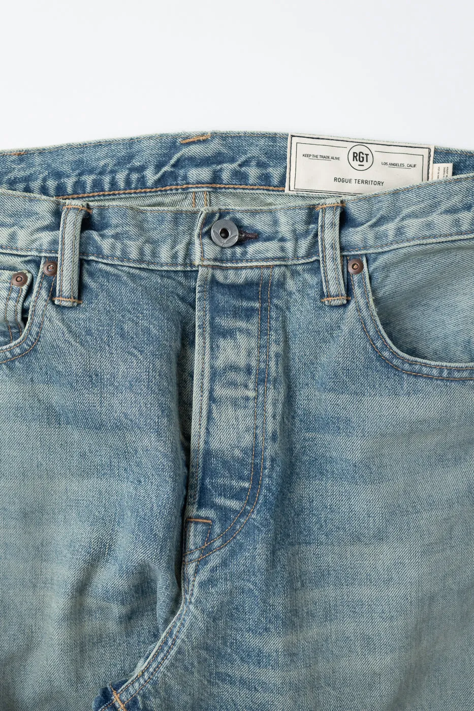 15oz - River Washed Selvedge Strider Pant - Light Indigo sold by Dant product image thumbnail 3