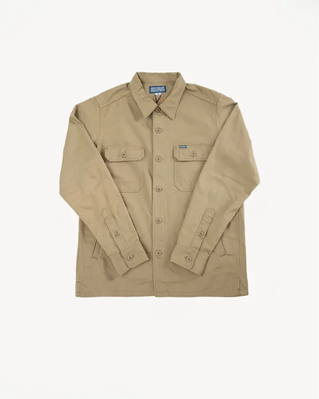 IHSH-385-BEI - 9oz Herringbone Military Shirt - Beige sold by Dant